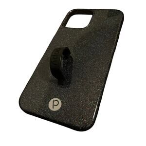 Loopy Phone Case - 12 Pro Max - Black Glitter